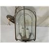 Image 3 : ETCHED GLASS HANGING LIGHT FIXTURE