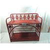 Image 1 : RED WICKER SHELF