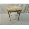 Image 1 : WICKER ROUND DOLL TABLE