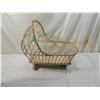 Image 1 : WOVEN SMALL DOLL MUSICAL ROCKING CRADLE