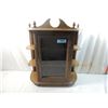 Image 1 : VINTAGE WOODEN WALL DISPLAY CABINET