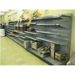 9 SECTIONS SINGLE SIDE SHELVING CONTENTS NOT INCLUDED