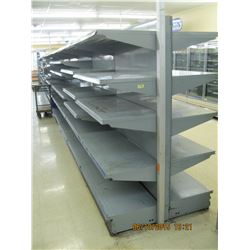 12 SECTION DOUBLE SIDED STORE  SHELVING UNIT