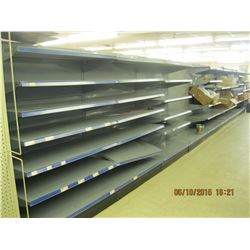 12 SECTION DOUBLE SIDED STORE SHELVING UNIT