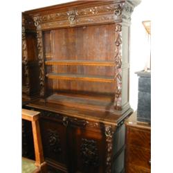 Pair of late 19c continental carved bookcase…