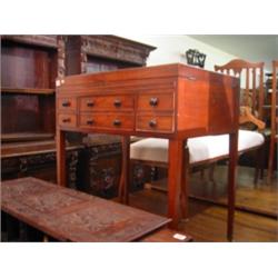 Early Victorian mahogany washstand with lift up lid and fitted interior…