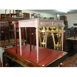 19c limed oak side table with two drawers…