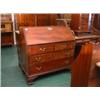 Image 1 : Superb American walnut bureau with four deep drawers and quality fitted interior on ogee feet, ci…