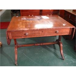 Georgian style mahogany D end card table with carved motifs and fluted legs…