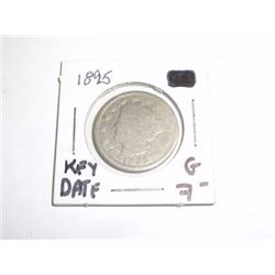 1895 *RARE KEY DATE* LIBERTY "V" NICKEL RED BOOK VALUE $7.00+ *NICE EARLY GOOD GRADE NICKEL*!!