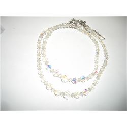 Clear Crystal Beaded Necklace