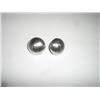 Image 1 : Monet Vintage Button Silver Earrings