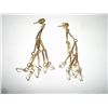 Image 1 : Beautiful Fashion Gold Colored And Crystal Earrings