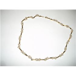 Little Pearl and Gold Necklace