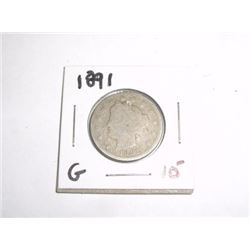 1891 LIBERTY "V" NICKEL RED BOOK VALUE $10.00+ *NICE EARLY GOOD GRADE NICKEL*!! LIBERTY NICKEL CAME