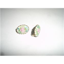 Clip-On Vintage Flower Earrings
