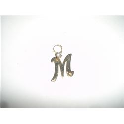 Rhinestone "M" Pendant