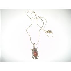 Gold Colored Chain W/ Owl Pendant