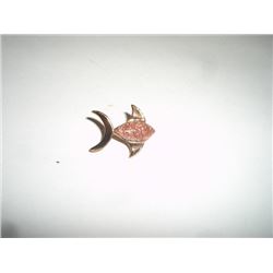 Copper Colored Fish Pin