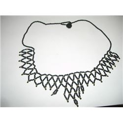 Black Small Beaded Necklace