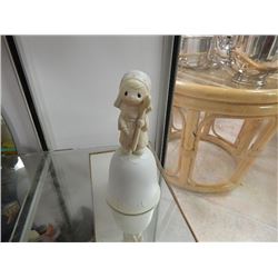 COLLECTABLE PRECIOUS MOMENTS PORCELEIN FIGURINE BELL