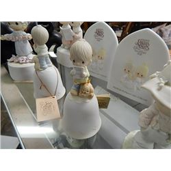 COLLECTABLE PRECIOUS MOMENTS PORCELEIN FIGURINE BELL