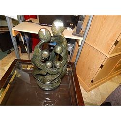 LARGE HAND CRAFTED CARVED SOAP STONE STATUE