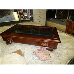 GLASS TOP DISPLAY TABLE - NO LEGS