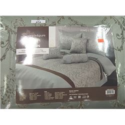 NEW KING SIZE BED IN BAD LINEN
