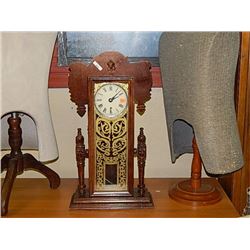 VINTAGE WOOD CLOCK - CANADIAN MADE - TIME AND STRIKE
