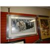 Image 1 : FRAMED PRINT - DOZING LYNX - ROBERT BATEMAN - GALLERY ESTIMATE - $625