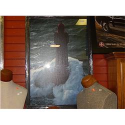 FRAMED PRINT - PROTECTOR - LIGHTHOUSE - GALLERY ESTIATE - $275