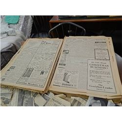 BOOK OF 1935 - 1936 NEWS PAPERS - COWICHAN