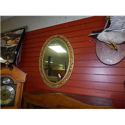 OVAL GUILDED FRAMED WALL MIRROR
