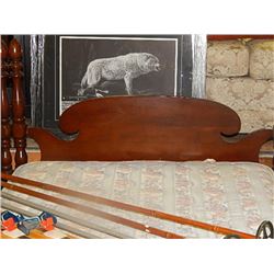VINTAGE SINGLE BED FRAME - HEADBOARD, FOOT BOARD AND RAILS