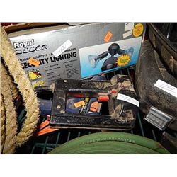 ELECTRIC STAPLER, GLUE GUN AND SECURITY LITE