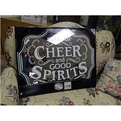 FULL OF CHEER MIRRORED SIGN