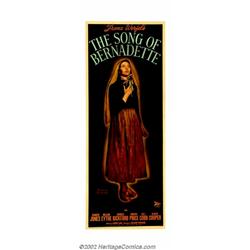 Song of Bernadette, The (20th Century Fox, 1943). Insert (14" X 36"). Based on a true story of a you