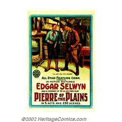 Pierre of the Plains (All Star Feature Films, 1914). One Sheet (27" X 41"). This early film based on