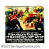 Image 1 : It Happened Out West (W.M. Smith Productions, 1923). Six Sheet (81" X 81"). Fine on Linen. Important