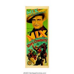 King Cowboy (FBO, 1928). Insert (14  X 36 ). When Tom Mix left William Fox Studios, a company that h