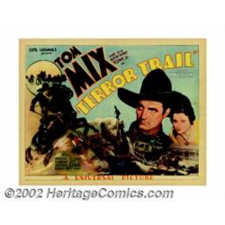 Terror Trail (Universal, 1933). Title Card (11" X 14"). Tom Mix. Very Fine+. Important notice: We ex