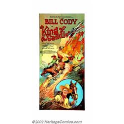 King of the Saddle (Associated Exhibitors, 1926). Three Sheet (41" X 81"). Bill Cody, father of chil