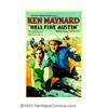 Image 1 : Hell-Fire Austin (Tiffany, 1932). One Sheet (27" X 41"). Ken Maynard was a trick rider in Buffalo Bi