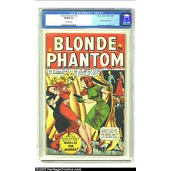 Blonde Phantom #16 (Timely, 1947) CGC VF/NM 9.0 Off-white pages. Blonde Phantom comics helped define
