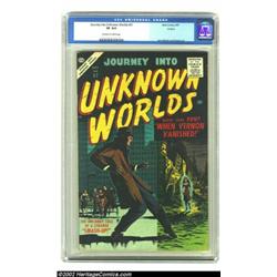 Journey into Unknown Worlds #57 (Atlas, 1957) CGC VF 8.0 Off-white to white pages. Joe Orlando and D