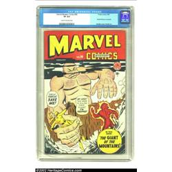 Marvel Mystery Comics #90 (Timely, 1949) CGC VF 8.0 Cream to off-white pages. This wild Timely cover