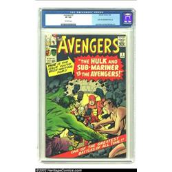 The Avengers #3 (Marvel, 1964) CGC VF 8.0 Off-white pages. Original member, the Hulk, had just left.
