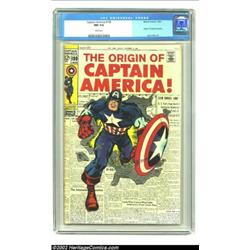 Captain America #109 (Marvel, 1969) CGC NM 9.4 White pages. Cap comes busting through the headlines.