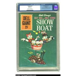 Dell Giant #55 Walt Disney's Daisy Duck and Uncle Scrooge Show Boat (Dell, 1961) Dell File Copy CGC.